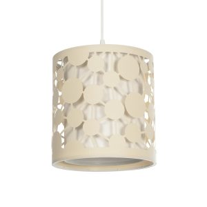 PETAL Μοντέρνο Κρεμαστό Φωτιστικό Οροφής με Ντουί 1 x E27 AC 220-240V IP20 - Μπεζ - Μ23 x Π23 x Υ30cm