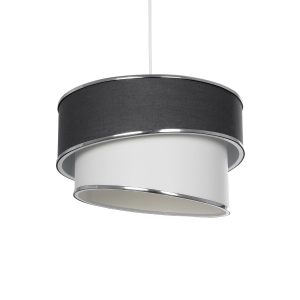 SONIA Μοντέρνο Κρεμαστό Φωτιστικό Οροφής με Ντουί 1 x E27 AC 220-240V IP20 - Γκρι & Λευκό - Μ30 x Π30 x Υ24cm