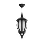 VERDI Vintage Φωτιστικό Οροφής με Ντουί 1 x E27 AC 220-240V IP44 - Μαύρο - Μ18 x Π18 x Υ33cm