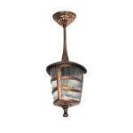 ZARDIN Vintage Φωτιστικό Οροφής με Ντουί 1 x E27 AC 220-240V IP44 - Χάλκινο - Μ17 x Π17 x Υ42cm