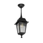 SOLME Vintage Φωτιστικό Οροφής με Ντουί 1 x E27 AC 220-240V IP44 - Μαύρο - Μ15 x Π15 x Υ27cm