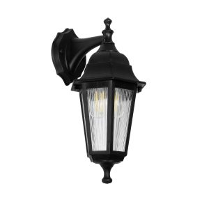 VITRO Vintage Φωτιστικό Τοίχου - Απλίκα με Ντουί 1 x E27 AC 220-240V IP44 - Μαύρο - Μ17 x Π20 x Υ36cm