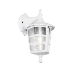 ZARDIN Vintage Φωτιστικό Τοίχου - Απλίκα με Ντουί 1 x E27 AC 220-240V IP44 - Λευκό - Μ17 x Π21 x Υ30cm