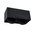 MAGMA Μοντέρνο Φωτιστικό Οροφής με Ντουί 2 x GU10 AC 220-240V IP20 - Μαύρο - Μ30 x Π15 x Υ13cm