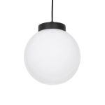 AGROS Μοντέρνο Κρεμαστό Φωτιστικό Οροφής με Ντουί 1 x E27 AC 220-240V IP65 - Λευκό & Μάυρο - Μ20 x Π20 x Υ22cm