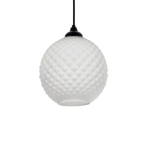 KEGEL Μοντέρνο Κρεμαστό Φωτιστικό Οροφής με Ντουί 1 x E27 AC 220-240V IP20 - Λευκό - Μ20 x Π20 x Υ20cm