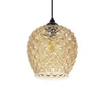 KEGEL Μοντέρνο Κρεμαστό Φωτιστικό Οροφής με Ντουί 1 x E27 AC 220-240V IP20 - Μελί - Μ19 x Π19 x Υ19cm