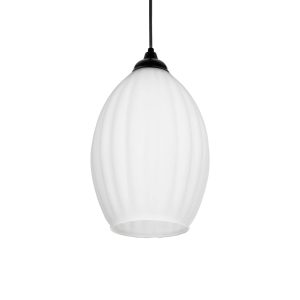 GURIA Μοντέρνο Κρεμαστό Φωτιστικό Οροφής με Ντουί 1 x E27 AC 220-240V IP20 - Λευκό - Μ19 x Π19 x Υ26cm