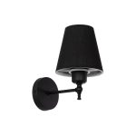 ELEGANTE Μοντέρνο Φωτιστικό Τοίχου - Απλίκα με Ντουί 1 x E27 AC 220-240V IP20 - Μαύρο - Μ14 x Π22 x Υ24cm