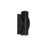 ARC Μοντέρνο Φωτιστικό Τοίχου - Απλίκα LED 4W 500lm 30° AC 220-240V Αδιάβροχο IP65 Θερμό Λευκό 2700K - CREE XPE Chip & TÜV SÜD Driver - Μαύρο Ματ - Μ3.5 x Π4.8 x Υ11.5cm