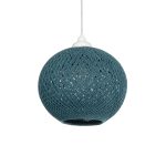 SOLEI Boho Κρεμαστό Φωτιστικό Οροφής με Ντουί 1 x E27 AC 220-240V IP20 - Τιρκουάζ - M20 x Π20 x Υ25cm