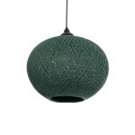 SOLEI Boho Κρεμαστό Φωτιστικό Οροφής με Ντουί 1 x E27 AC 220-240V IP20 - Πράσινο - M30 x Π30 x Υ26cm