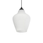 SKLO Μοντέρνο Κρεμαστό Φωτιστικό Οροφής με Ντουί 1 x E27 AC 220-240V IP20 - Λευκό - Μ22 x Π22 x Υ31cm