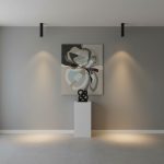 kelvo® DUCT KLV- Φωτιστικό Downlight Σποτ για Λάμπα MR16 με Ντουί GU10 AC 220-240V IP20 - Μαύρο Ματ - Μ6 x Π6 x Υ30cm