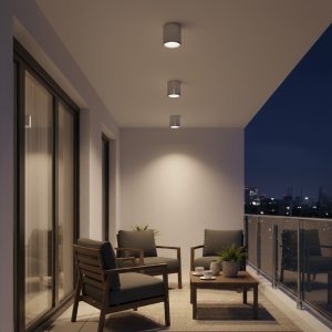 kelvo® MARETTI KLV- Φωτιστικό Downlight Σποτ για Λάμπα MR16 με Ντουί GU10 AC 220-240V Αδιάβροχο IP65 - Νίκελ Χρώμιο - Μ9 x Π9 x Υ9cm