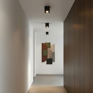 kelvo® AKIRA KLV- Κινούμενο Φωτιστικό Downlight Σποτ για Λάμπα MR16 με Ντουί GU10 AC 220-240V IP20 - Μαύρο Ματ - Μ8 x Π8 x Υ10cm