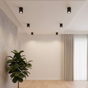 kelvo® AKIRA KLV- Κινούμενο Φωτιστικό Downlight Σποτ για Λάμπα MR16 με Ντουί GU10 AC 220-240V IP20 - Μαύρο Ματ - Μ8 x Π8 x Υ10cm