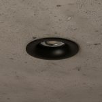 kelvo® OMICRON KLV- Χωνευτό Φωτιστικό Downlight Σποτ για Λάμπα MR16 με Ντουί GU10 AC 220-240V IP20 - Μαύρο Ματ - Μ8.5 x Π8.5 x Υ3cm / Q7.5cm