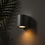 kelvo® MURANO KLV- Φωτιστικό Τοίχου / Απλίκα για Λάμπα MR16 με Ντουί GU10 AC 220-240V Αδιάβροχο IP65 - Γκρι Ανθρακί Ματ - Μ8 x Π8 x Υ7cm