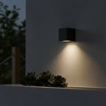 kelvo® BURANO KLV- Φωτιστικό Τοίχου / Απλίκα για Λάμπα MR16 με Ντουί GU10 AC 220-240V Αδιάβροχο IP65 - Μαύρο Ματ - Μ8 x Π8 x Υ7cm