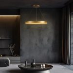 kelvo® VENOM KLV- Κρεμαστό Φωτιστικό Οροφής LED 45W 4500lm 120° AC 220-240V IP20 Ρυθμιζόμενο Λευκό CCT με Χειριστήριο από 2700K έως 6000K Dimmable - Lumileds SMD Chip - Χρυσό Πλατίνα - Μ60 x Π60 x Υ6.5cm