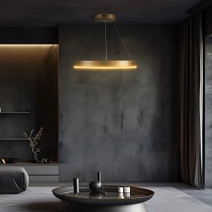 kelvo® VENOM KLV- Κρεμαστό Φωτιστικό Οροφής LED 45W 4500lm 120° AC 220-240V IP20 Ρυθμιζόμενο Λευκό CCT με Χειριστήριο από 2700K έως 6000K Dimmable - Lumileds SMD Chip - Χρυσό Πλατίνα - Μ60 x Π60 x Υ6.5cm