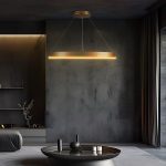 kelvo® VENOM KLV- Κρεμαστό Φωτιστικό Οροφής LED 67W 6700lm 120° AC 220-240V IP20 Ρυθμιζόμενο Λευκό CCT με Χειριστήριο από 2700K έως 6000K Dimmable - Lumileds SMD Chip - Χρυσό Πλατίνα - Μ80 x Π80 x Υ6.5cm