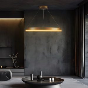 kelvo® VENOM KLV- Κρεμαστό Φωτιστικό Οροφής LED 67W 6700lm 120° AC 220-240V IP20 Ρυθμιζόμενο Λευκό CCT με Χειριστήριο από 2700K έως 6000K Dimmable - Lumileds SMD Chip - Χρυσό Πλατίνα - Μ80 x Π80 x Υ6.5cm