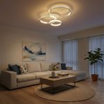 kelvo® DIAMOND KLV- Φωτιστικό Οροφής LED 100W 10000lm 360° AC 220-240V IP20 Ρυθμιζόμενο Λευκό CCT με Χειριστήριο από 2700K έως 6000K Dimmable - Lumileds SMD Chip - Λευκό Ματ - Μ80 x Π50 x Υ20cm