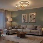 kelvo® DIAMOND KLV- Φωτιστικό Οροφής LED 100W 10000lm 360° AC 220-240V IP20 Ρυθμιζόμενο Λευκό CCT με Χειριστήριο από 2700K έως 6000K Dimmable - Lumileds SMD Chip - Χρυσό Πλατίνα - Μ80 x Π50 x Υ20cm