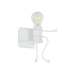 LITTLEMAN Μοντέρνο Φωτιστικό Τοίχου Απλίκα με Ντουί Λευκό