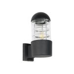 NEWI Μοντέρνο Φωτιστικό Τοίχου Απλίκα με Ντουί Μαύρο