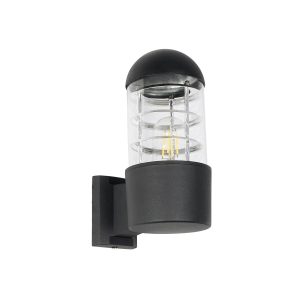 NEWI Μοντέρνο Φωτιστικό Τοίχου Απλίκα με Ντουί Μαύρο