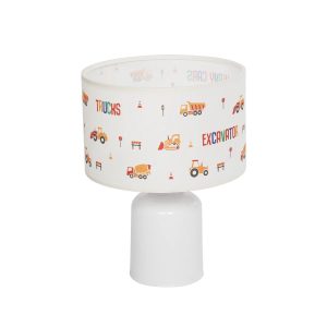 EXCAVATOR Παιδικό Επιτραπέζιο Φωτιστικό Πορτατίφ με Ντουί 1 x E27 AC 220-240V IP20 - Πολύχρωμο - Μ24 x Π24 x Υ32cm