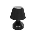 PYRAMID Μοντέρνο Επιτραπέζιο Φωτιστικό Πορτατίφ με Ντουί 1 x E27 AC 220-240V IP20 - Μαύρο - Μ22 x Π22 x Υ30cm