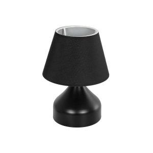PYRAMID Μοντέρνο Επιτραπέζιο Φωτιστικό Πορτατίφ με Ντουί 1 x E27 AC 220-240V IP20 - Μαύρο - Μ22 x Π22 x Υ30cm