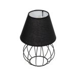 SHAPE Μοντέρνο Επιτραπέζιο Φωτιστικό Πορτατίφ με Ντουί 1 x E27 AC 220-240V IP20 - Μαύρο - Μ19 x Π19 x Υ28cm