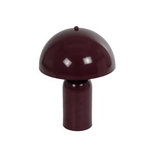 GASCO Μοντέρνο Επιτραπέζιο Φωτιστικό Πορτατίφ με Ντουί 1 x E27 AC 220-240V IP20 - Κόκκινο - Μ26 x Π26 x Υ35cm