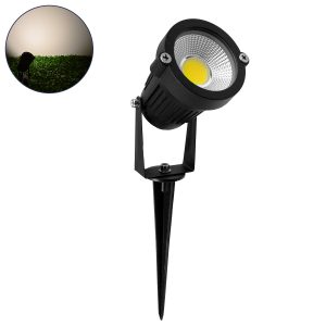 TREECOBO Φωτιστικό Σποτ για Φυτά - Δέντρα με Βάση Κήπου / Καρφωτό LED 10W 1150lm 35° DC 12-24V Αδιάβροχο IP67 Φυσικό Λευκό 4500K Dimmable - Bridgelux COB Chip - Μαύρο - Μ6 x Π6 x Υ12.5cm