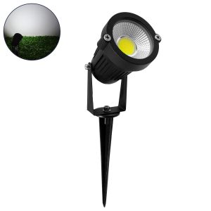 TREECOBO Φωτιστικό Σποτ για Φυτά - Δέντρα με Βάση Κήπου / Καρφωτό LED 10W 1200lm 35° DC 12-24V Αδιάβροχο IP67 Ψυχρό Λευκό 6000K Dimmable - Bridgelux COB Chip - Μαύρο - Μ6 x Π6 x Υ12.5cm