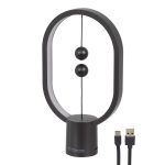 Επιτραπέζιο Φωτιστικό Πορτατίφ LED 15W 1500lm 360° DC 5V IP20 Θερμό Λευκό 2700K Μαύρο & Λευκό Πλαστικό - Μ14 x Π5.5 x Υ24.8cm - 2 Xρόνια Εγγύηση