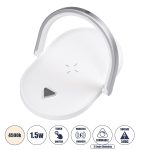 ECLIPSE Επιτραπέζιο Φωτιστικό Πορτατίφ LED 15W 1200lm 180° AC 220-240V IP20 Φυσικό Λευκό 4500K Dimmable Λευκό Πλαστικό - Μ17 x Π13 x Υ10cm - 2 Xρόνια Εγγύηση