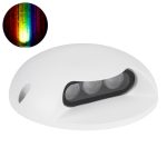 STEPLUNA Φωτιστικό Σκαλοπατιού / Διαδρόμου LED 6W 510lm 10° DC 24V Αδιάβροχο IP65 Πολύχρωμο RGB Dimmable DMX512 - Bridgelux SMD Chip - Λευκό Ματ - Μ12 x Π12 x Υ3cm