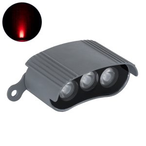 TREELIGHT-ZINA S- Κυρτή Μπάρα Φωτισμού Wall Washer για Φυτά - Δέντρα LED 3W 240lm 30° DC 24V Αδιάβροχο IP65 Κόκκινο Dimmable - Γκρι Ανθρακί - Μ9 x Π6.5 x Υ4cm