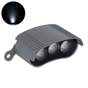 TREELIGHT-ZINA Κυρτή Μπάρα Φωτισμού Wall Washer με Αντιθαμβωτική Γρίλια Ειδική για Φυτά - Δέντρα LED 3W 285lm 30° DC 24V Αδιάβροχο IP65 Μ9 x Π6.5 x Υ4cm Φυσικό Λευκό 4500K - Γκρι Ανθρακί