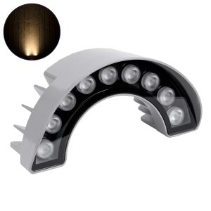 TREEWINA Κυρτή Μπάρα Φωτισμού Wall Washer για Φυτά - Δέντρα LED 9W 990lm 30° DC 24V Αδιάβροχο IP65 Θερμό Λευκό 2700K Dimmable - Bridgelux SMD Chip - Γκρι Ανθρακί - Μ20.5 x Π5.5 x Υ11cm