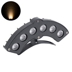 TREEGINA Κυρτή Μπάρα Φωτισμού Wall Washer για Φυτά - Δέντρα LED 6W 660lm 30° DC 24V Αδιάβροχο IP65 Θερμό Λευκό 2700K Dimmable - Bridgelux SMD Chip - Γκρι Ανθρακί - Μ18 x Π3.5 x Υ7cm