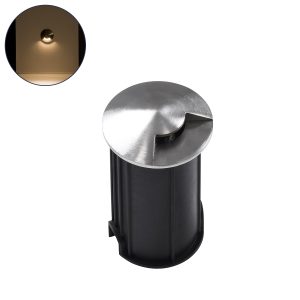 UNDERGROUNDRENA Φωτιστικό Σκαλοπατιού / Διαδρόμου LED 1W 110lm 30° DC 24V Αδιάβροχο IP68 Θερμό Λευκό 2700K Dimmable - Bridgelux SMD Chip - Ανοξείδωτο Ατσάλι SS304 - Μ5 x Π5 x Υ9cm / Q4.2cm