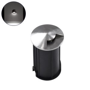 UNDERGROUNDRENA Φωτιστικό Σκαλοπατιού / Διαδρόμου LED 1W 115lm 30° DC 24V Αδιάβροχο IP68 Φυσικό Λευκό 4500K Dimmable - Bridgelux SMD Chip - Ανοξείδωτο Ατσάλι SS304 / Μ5 x Π5 x Υ9cm / Q4.2cm