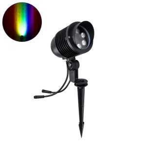 TREELIGHT-LINA Σποτ Φωτισμού Ειδικό για Φυτά - Δέντρα με Βάση Κήπου / Καρφωτό LED 6W 630lm 30° DC 24V Αδιάβροχο IP65 Μ10.5 x Π18 x Υ40cm Πολύχρωμο RGBW DMX512 - Γκρι Ανθρακί